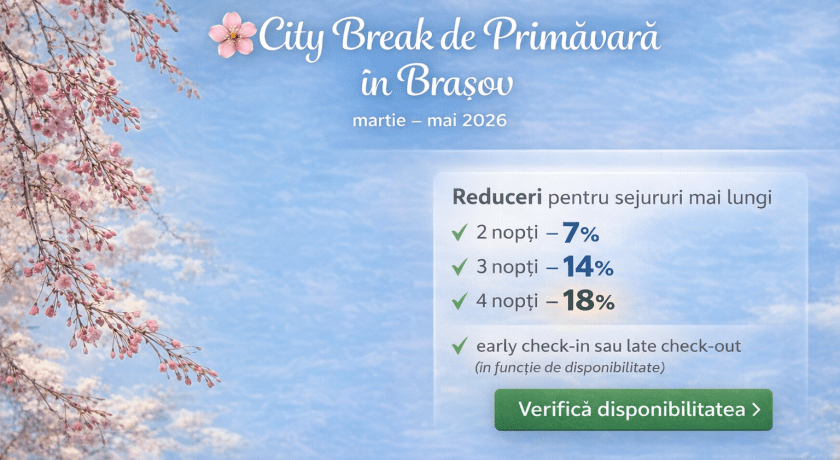 City Break de Primăvară în Brașov