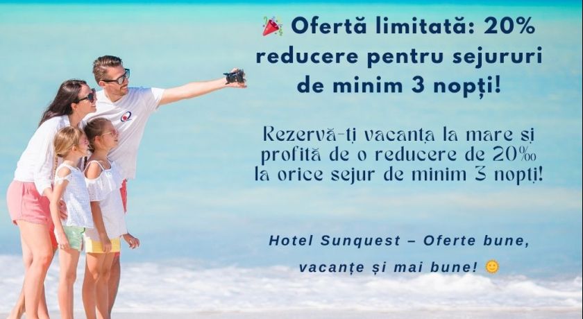 20% reducere pentru sejururi de minim 3 nopți!