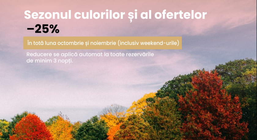 Stay & Save rezervă cel puțin 3 nopți și economisește!